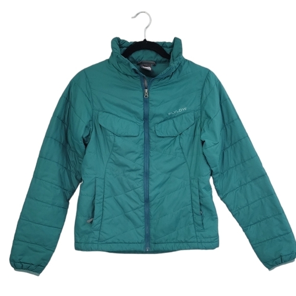 Flylow Puffer Jacket Lightweight, Teal Women's sz S - Picture 1 of 6